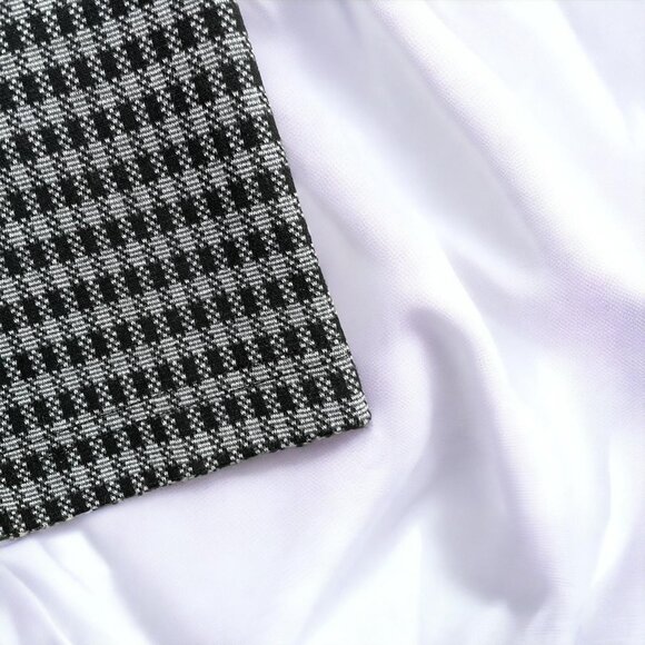 Houndstooth / plaid knit stretch pants - Picture 3 of 4